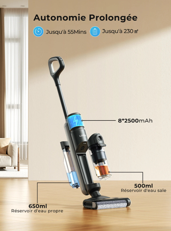 Aspirateur Balai Laresar m3 autonomie