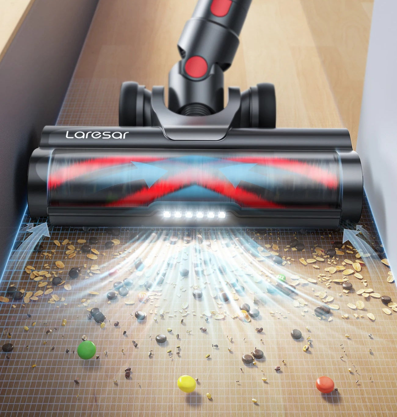 Aspirateur Balai Laresar elite brosse intelligente