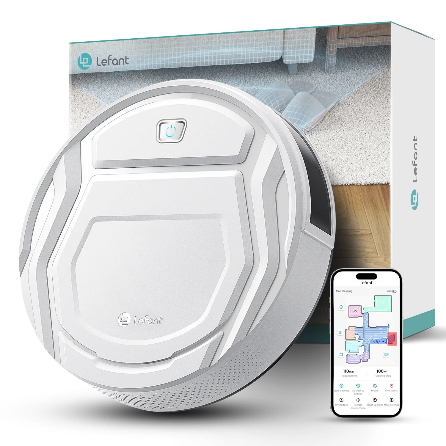 Aspirateur Robot M210 Pro Blanc